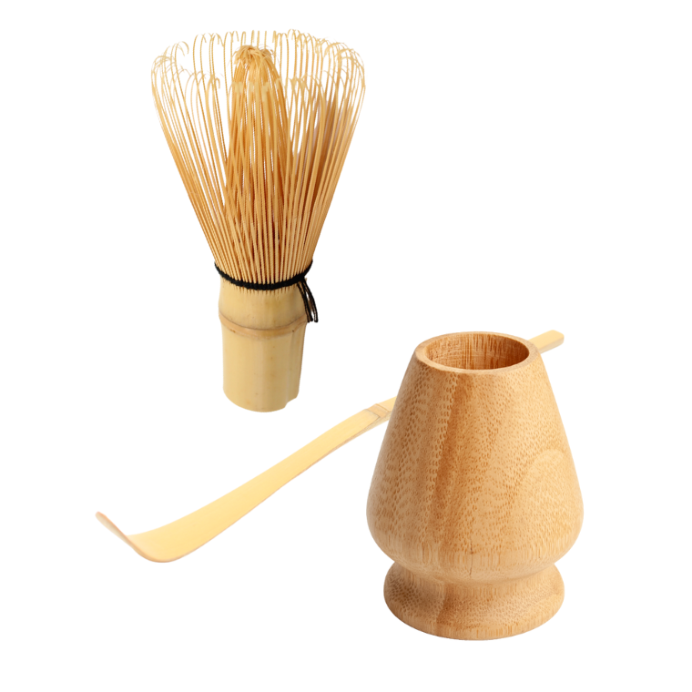 Matcha klopper, houder voor klopper en lepel